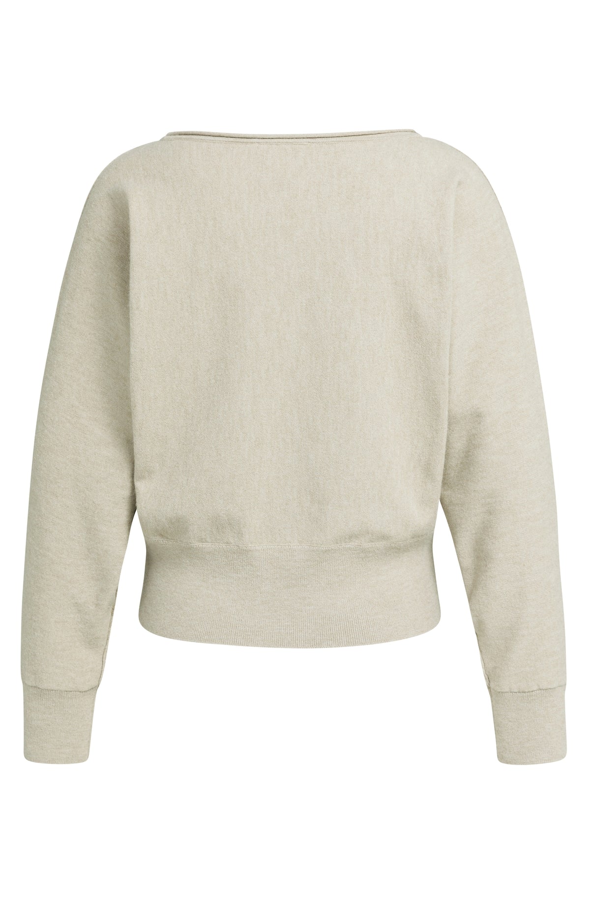 SWEATER WITH BOAT NECKLINE AND LONG SLEEVES