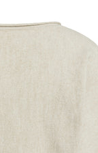 SWEATER WITH BOAT NECKLINE AND LONG SLEEVES