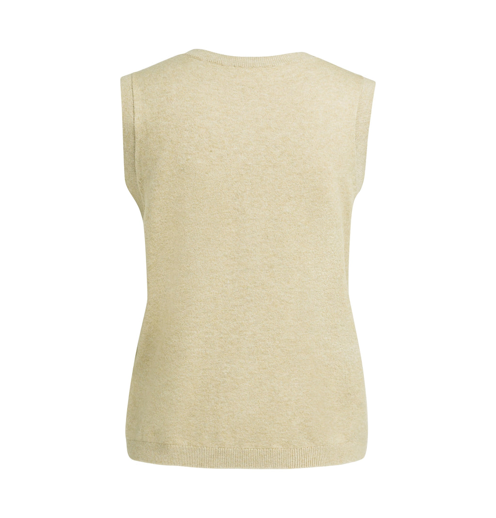 KNITTED SPENCER WITH BUTTON CLOSURE