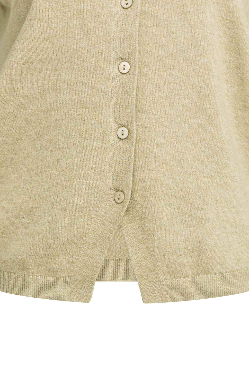 KNITTED SPENCER WITH BUTTON CLOSURE