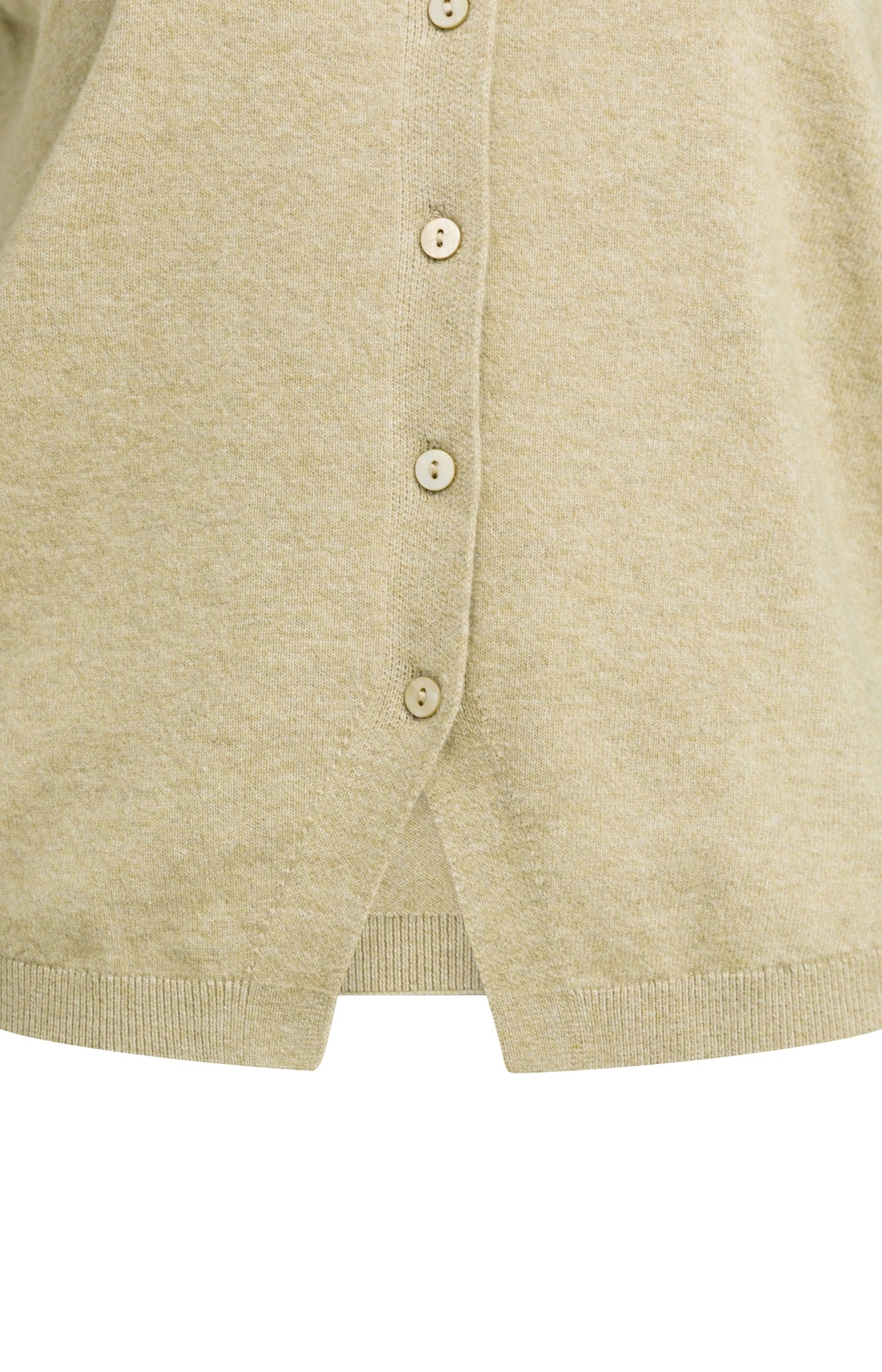 KNITTED SPENCER WITH BUTTON CLOSURE