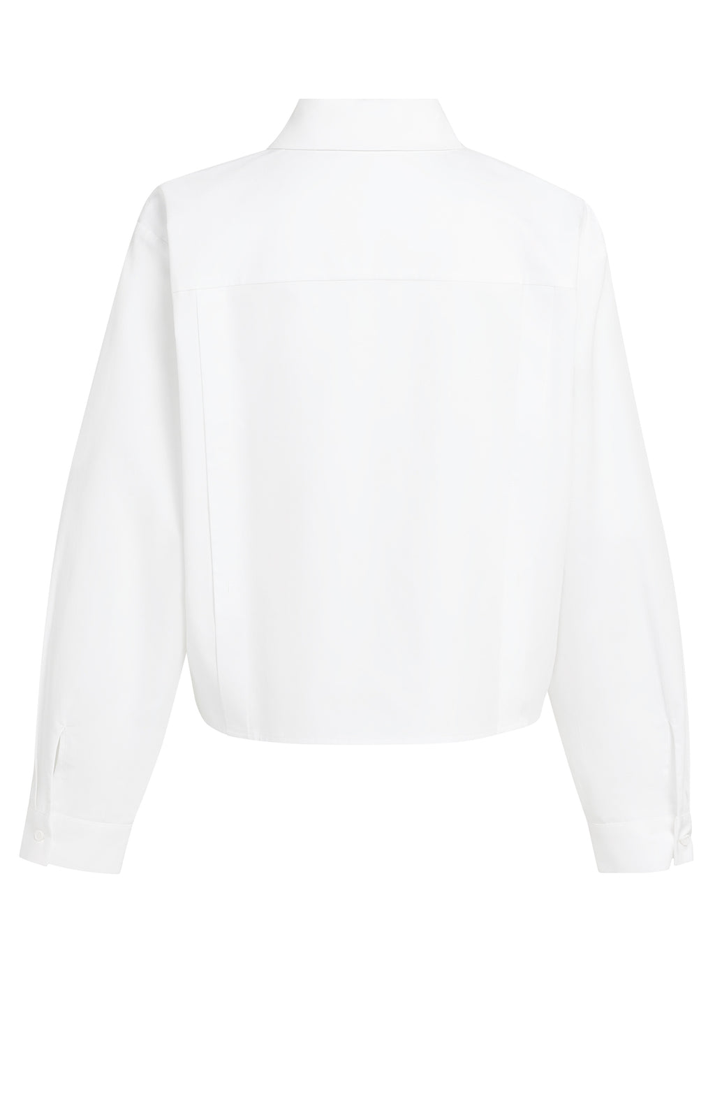 POPLIN BLOUSE WITH BUTTON DETAIL