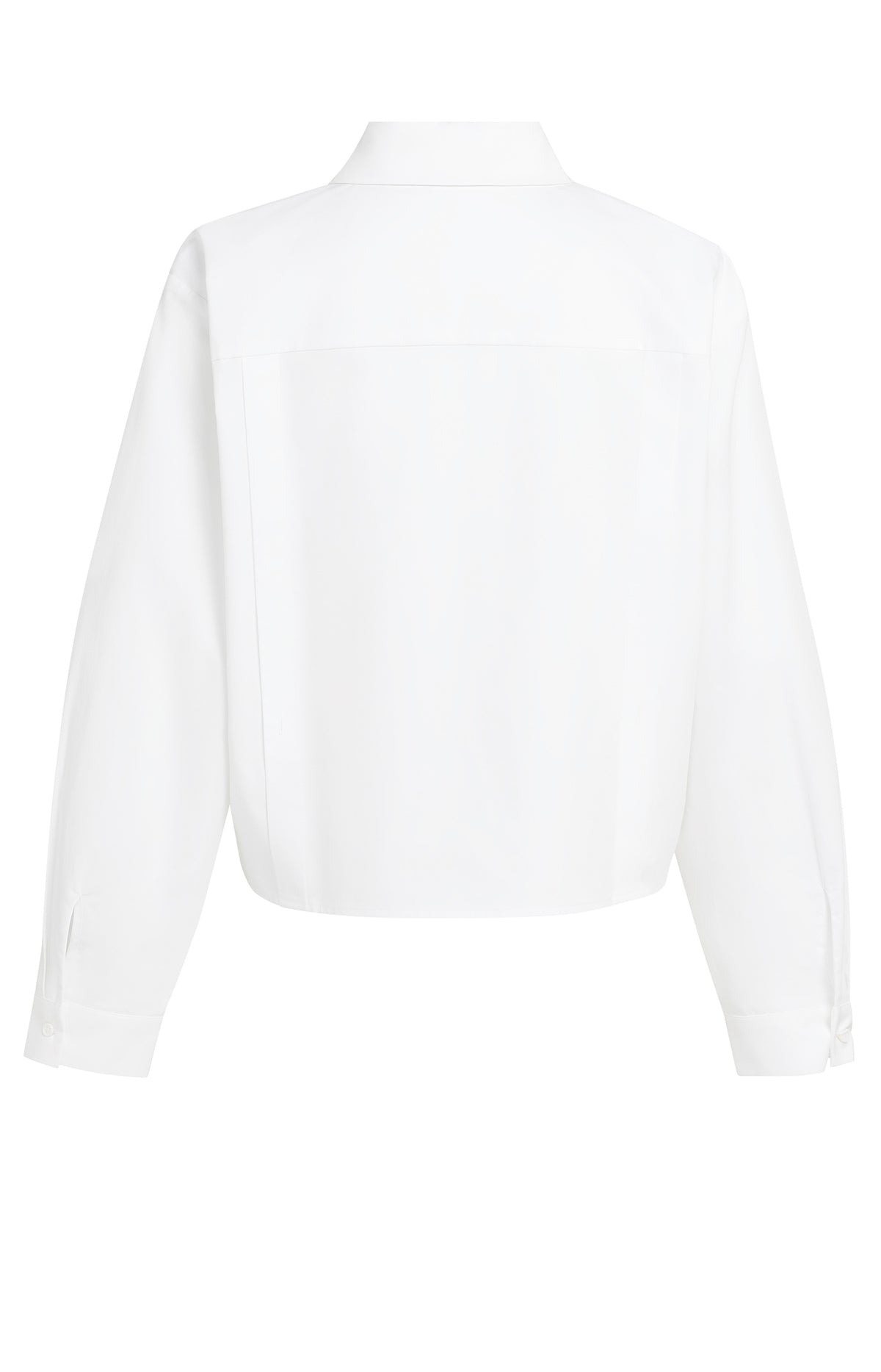 POPLIN BLOUSE WITH BUTTON DETAIL