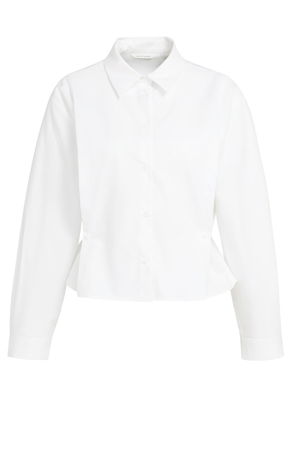 POPLIN BLOUSE WITH BUTTON DETAIL