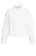 POPLIN BLOUSE WITH BUTTON DETAIL