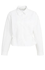 POPLIN BLOUSE WITH BUTTON DETAIL