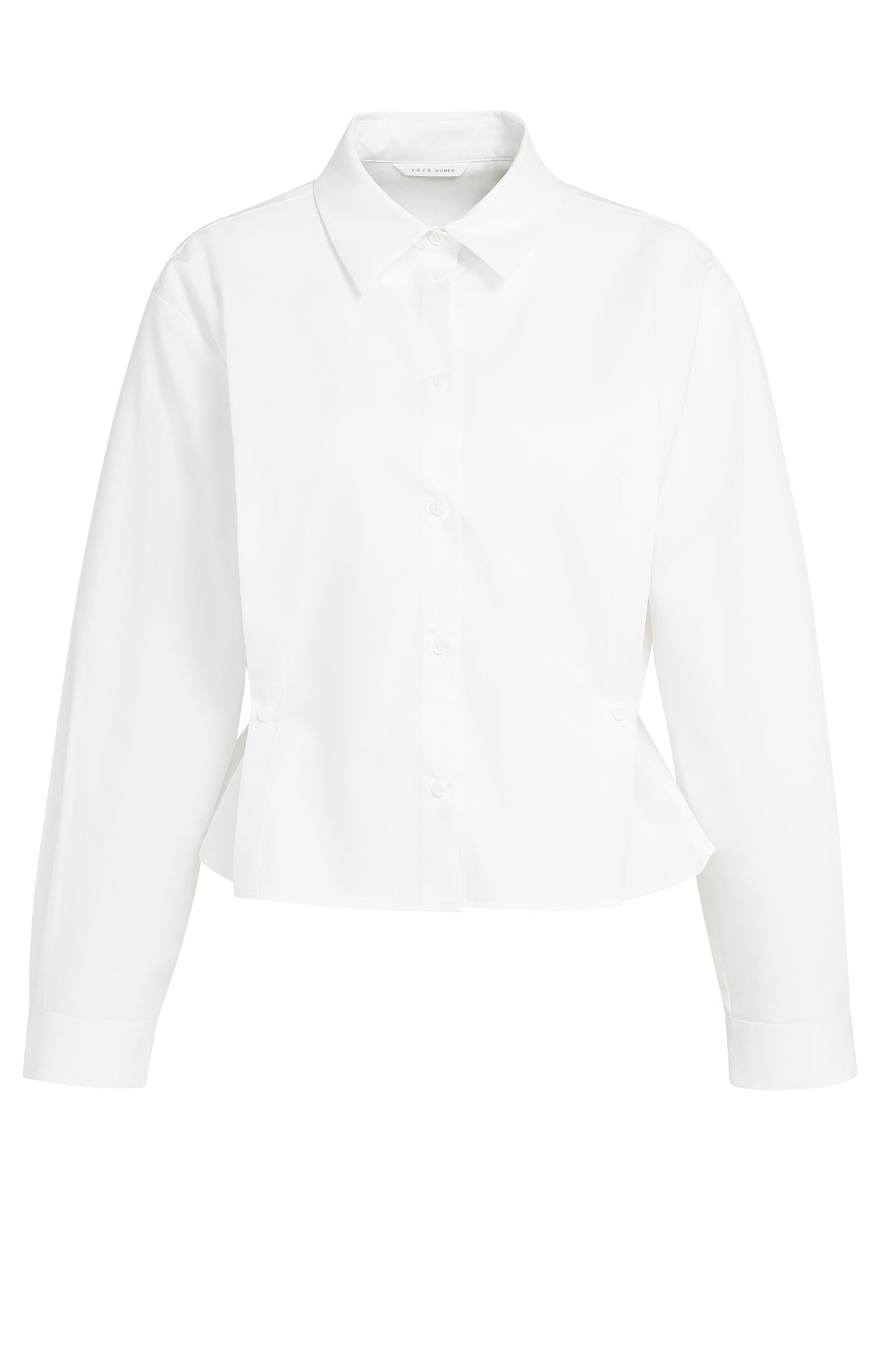 POPLIN BLOUSE WITH BUTTON DETAIL