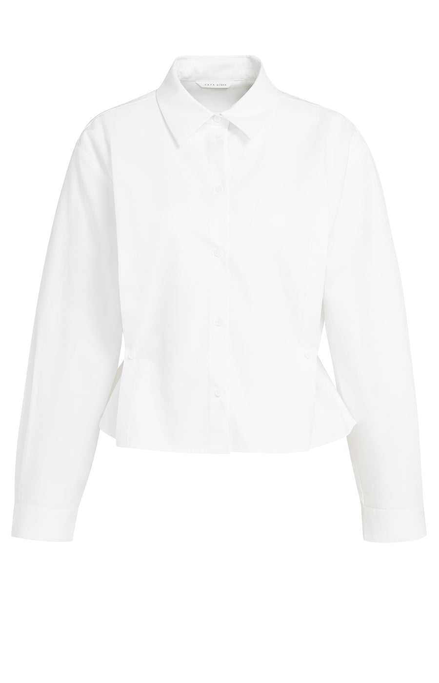 POPLIN BLOUSE WITH BUTTON DETAIL