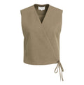 WOVEN GILET WRAP EFFECT