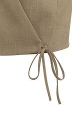 WOVEN GILET WRAP EFFECT