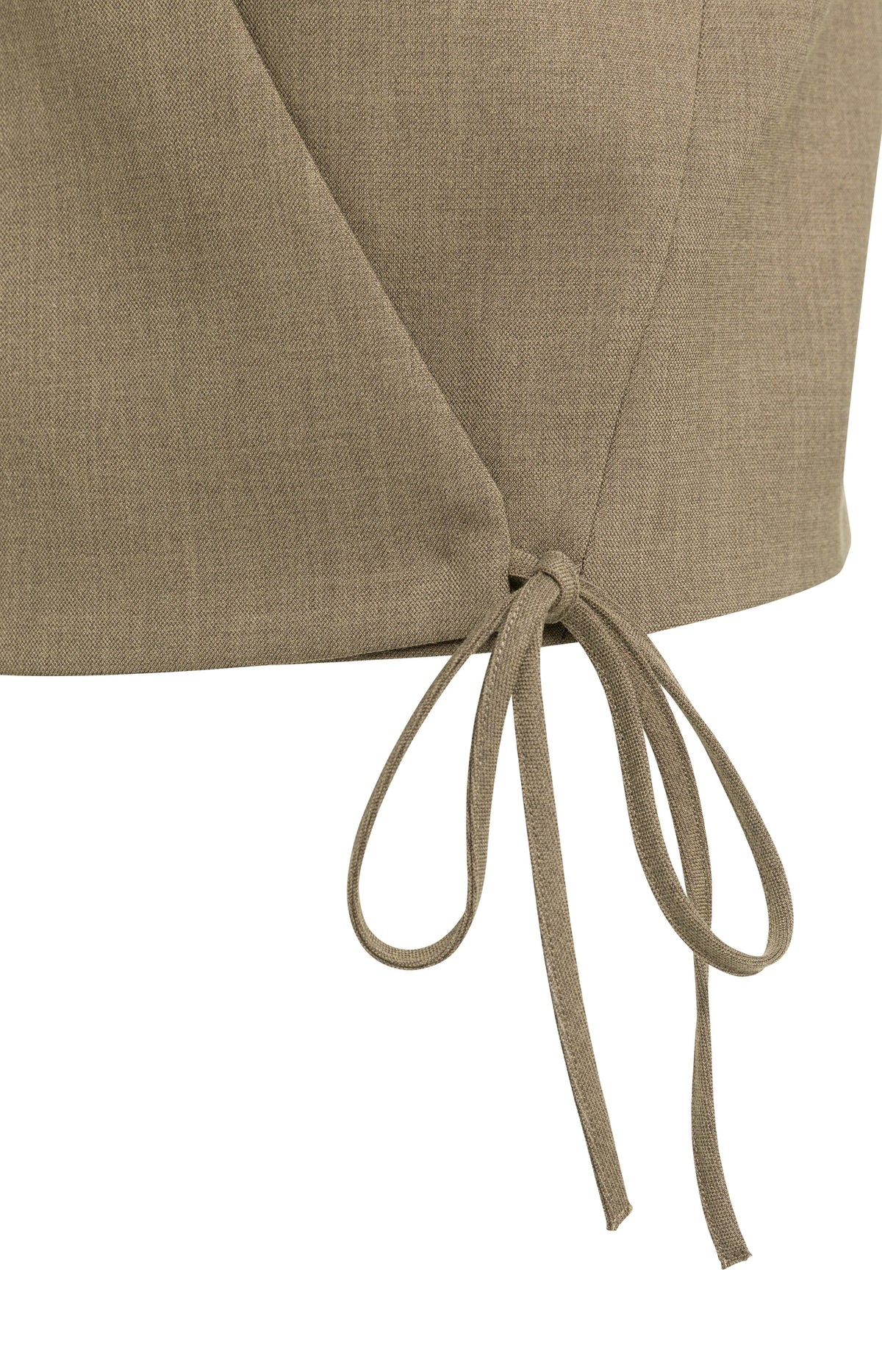 WOVEN GILET WRAP EFFECT