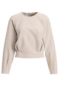 LONG SLEEVE FLANNEL TOP WITH PLEATS