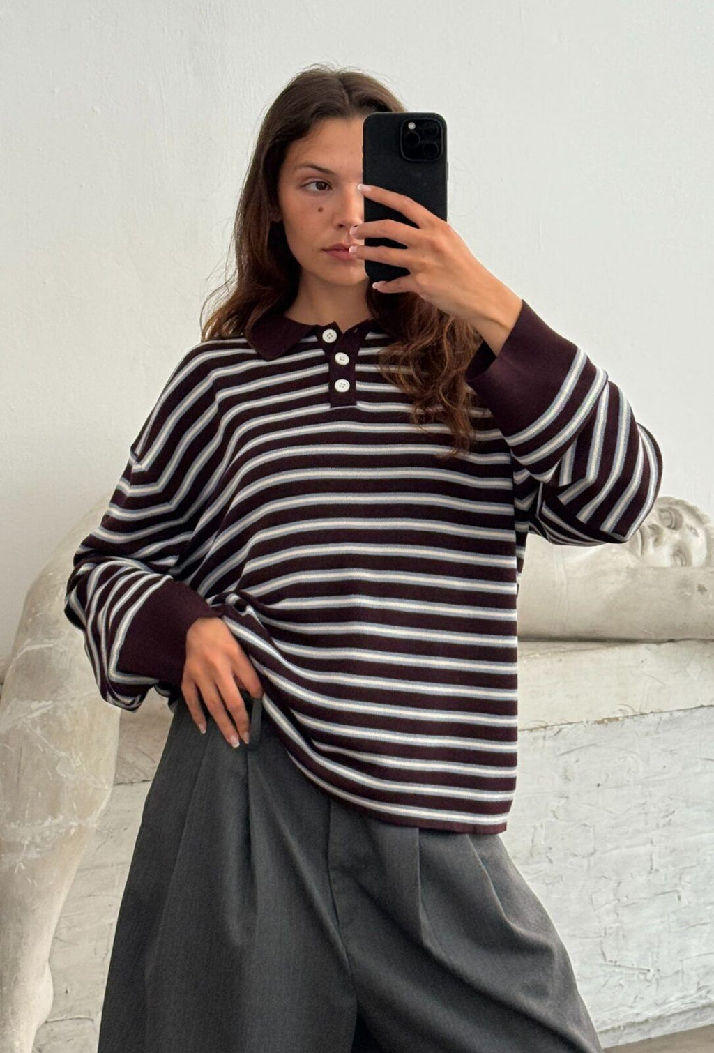 ADANNE POLO KNIT