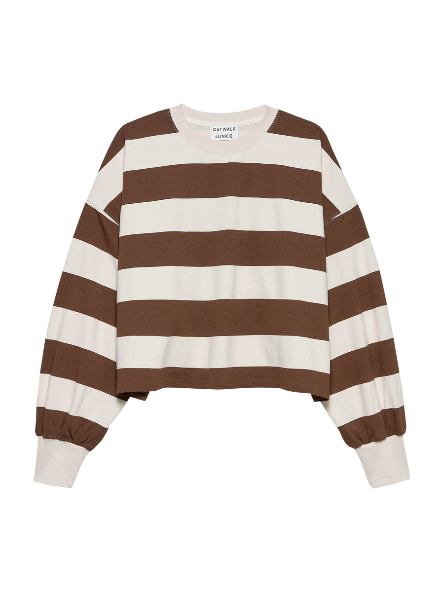 OVERSIZED STRIPED LS