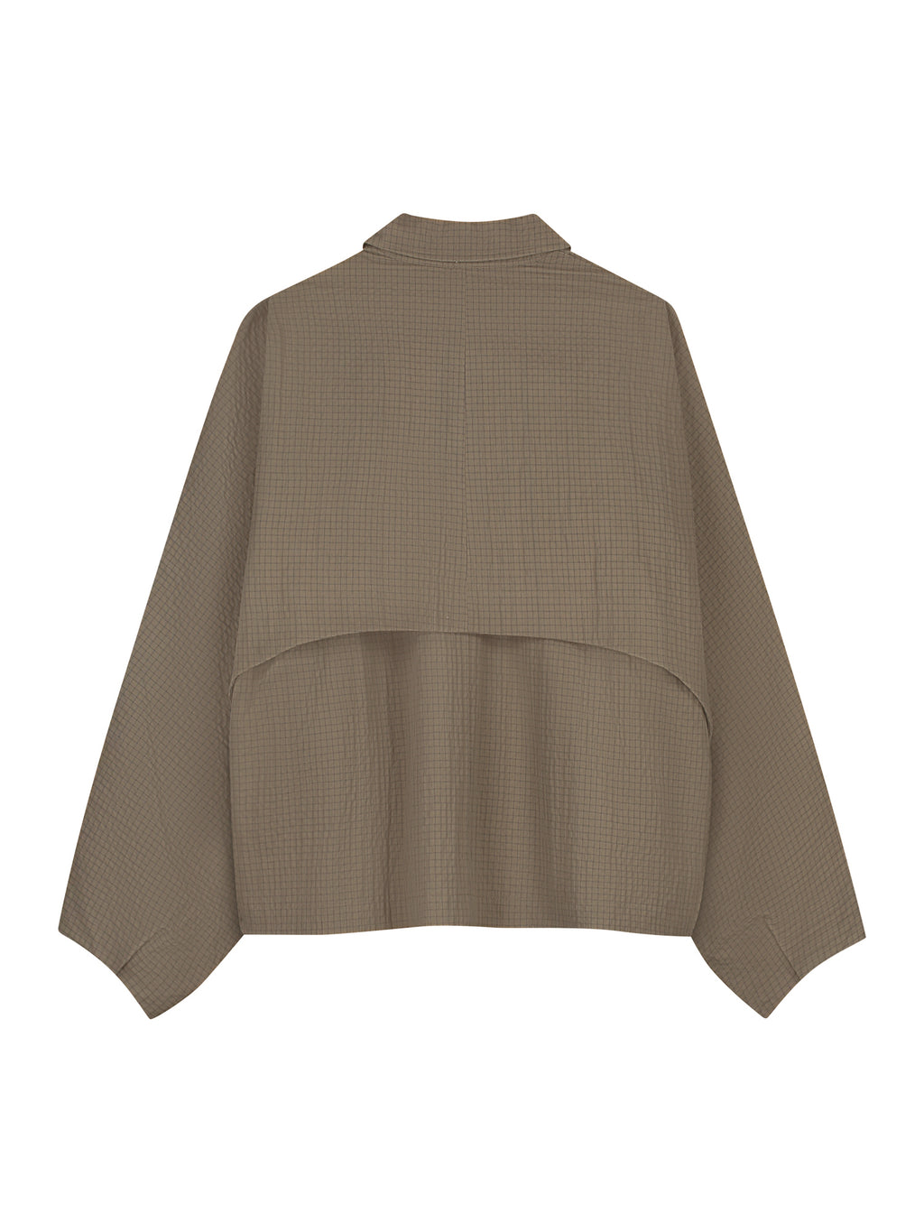 CHECK CAPE JACKET