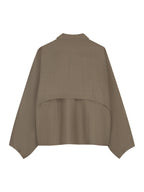 CHECK CAPE JACKET