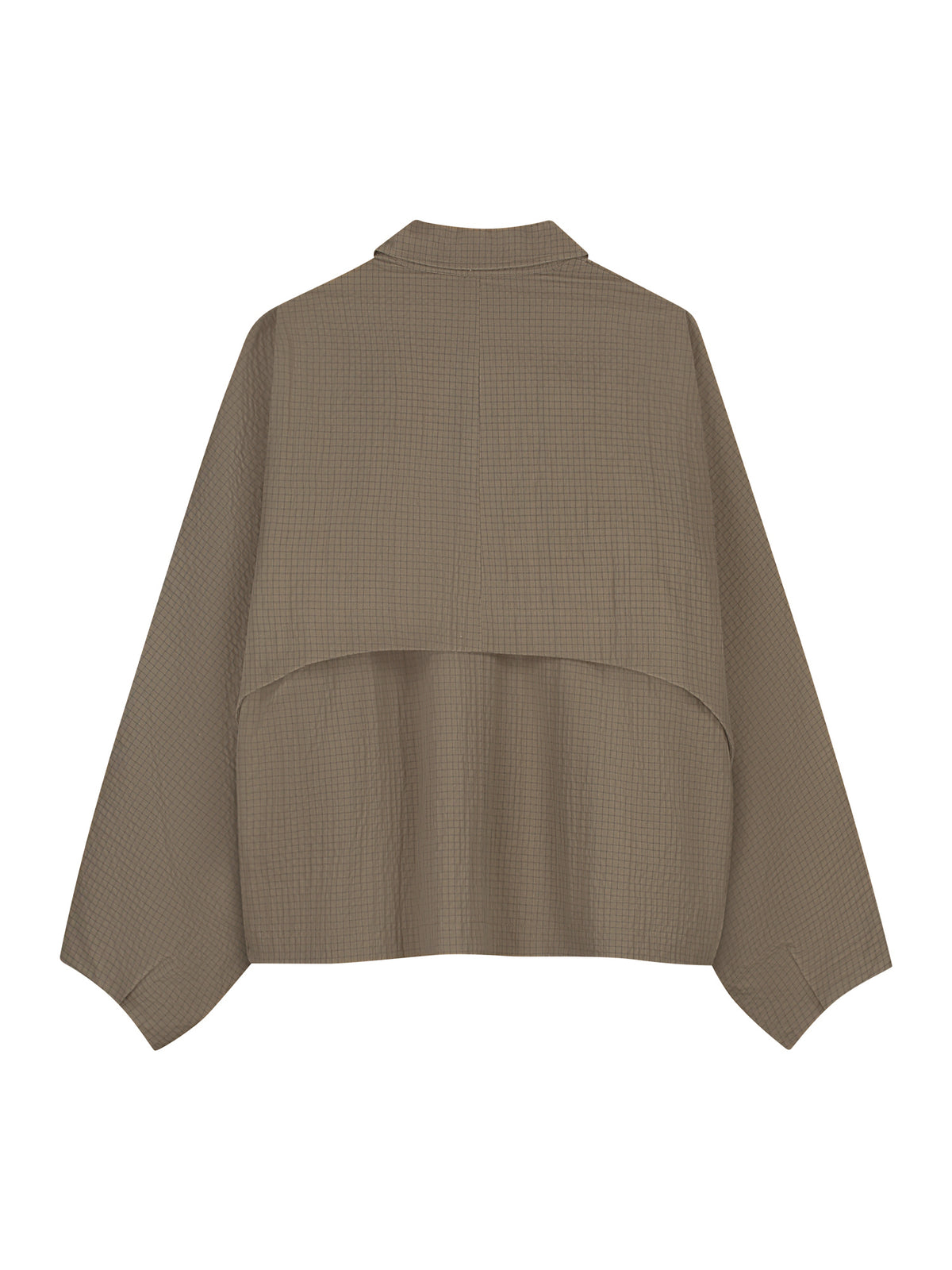 CHECK CAPE JACKET