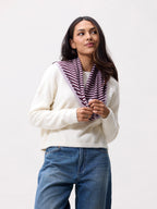 STRIPED TRIANGLE SCARF