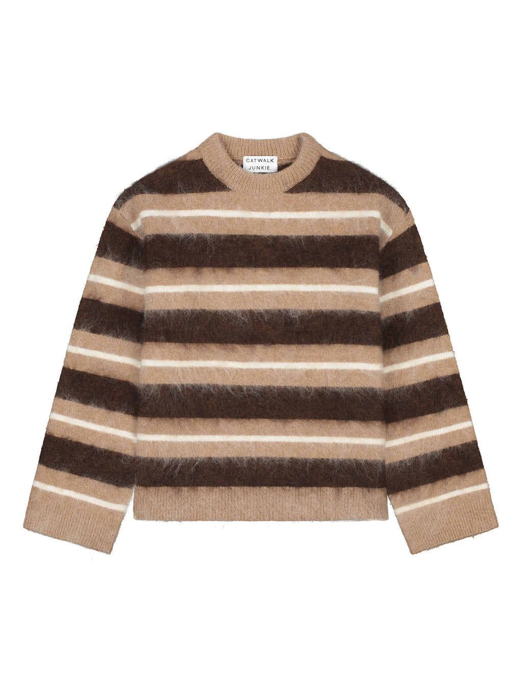 BRUSHED STRIPED KNIT