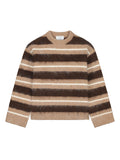 BRUSHED STRIPED KNIT