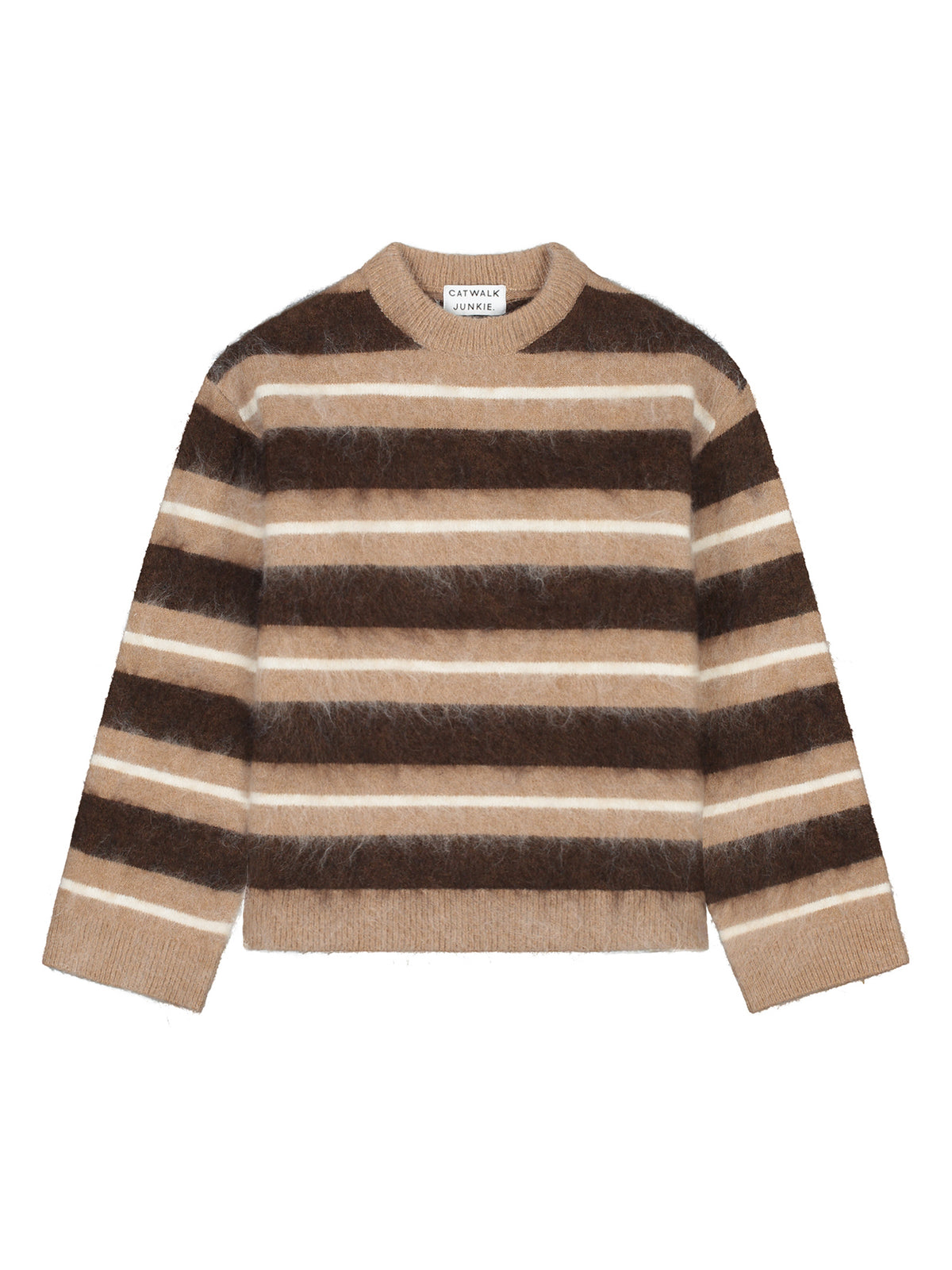 BRUSHED STRIPED KNIT