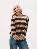 BRUSHED STRIPED KNIT