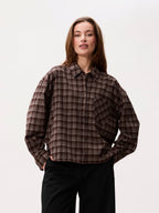 CHECK BLOUSE