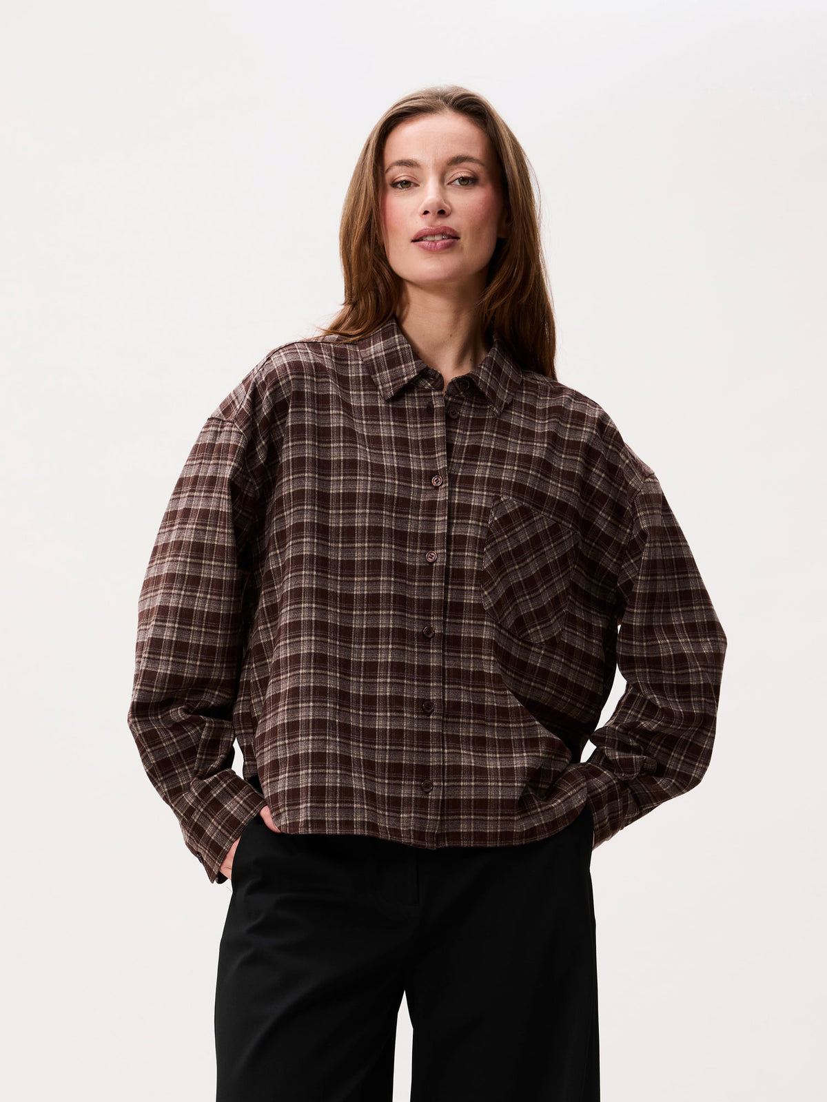 CHECK BLOUSE
