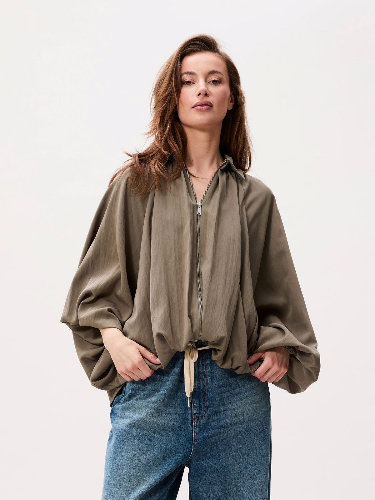 DRAPED BLOUSE