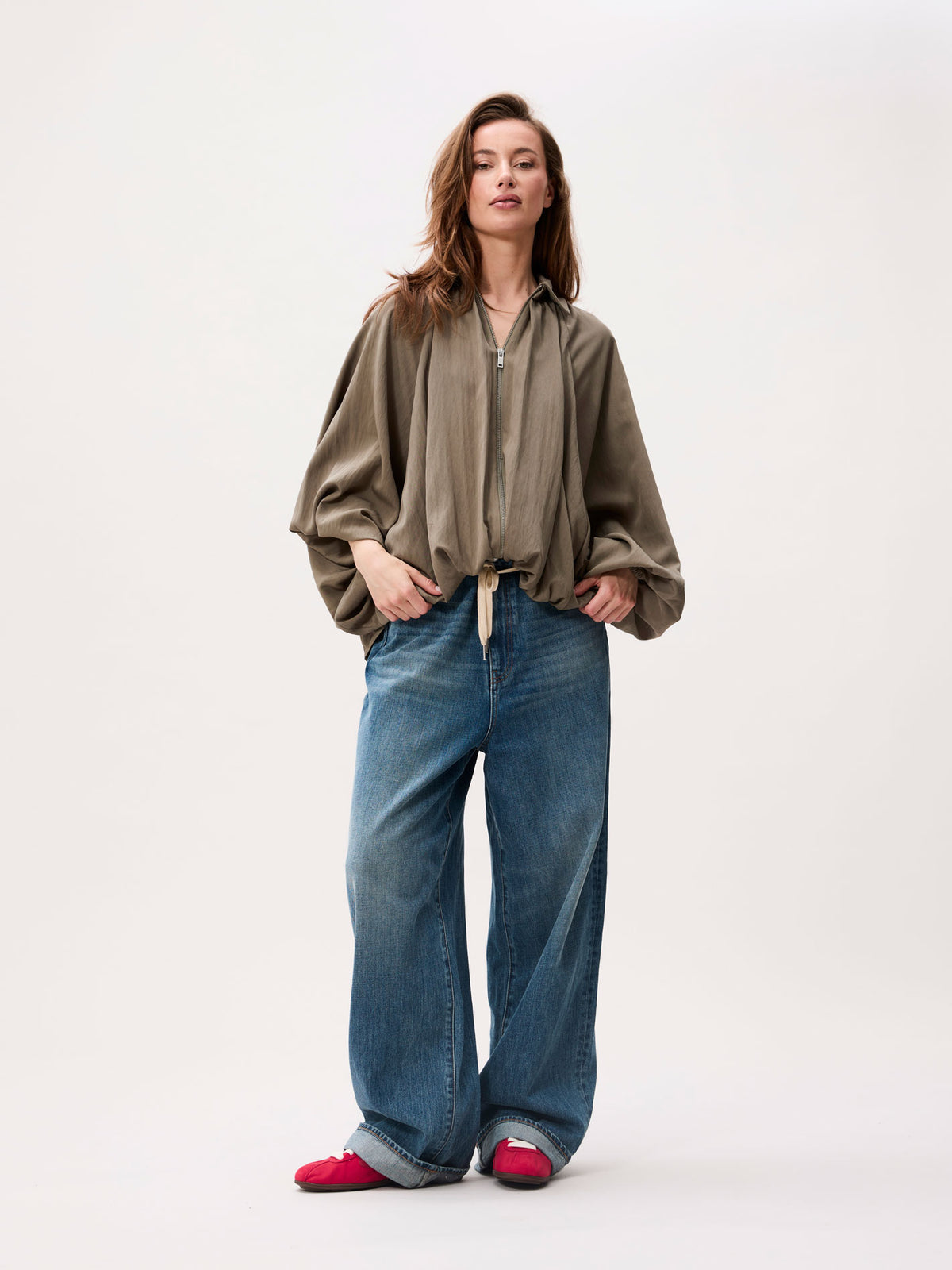 DRAPED BLOUSE