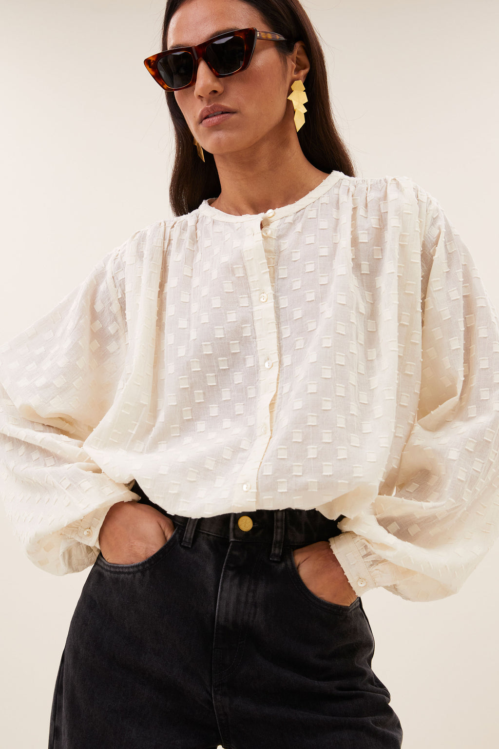 NYKA WEAVE BLOUSE