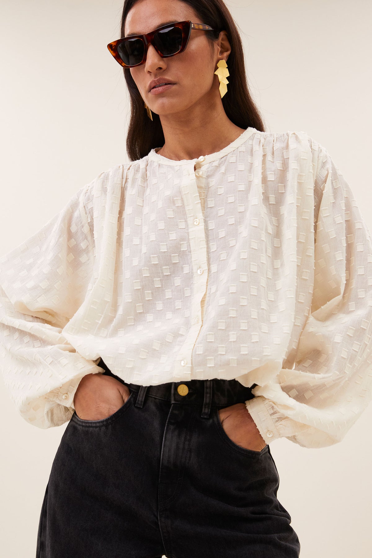 NYKA WEAVE BLOUSE