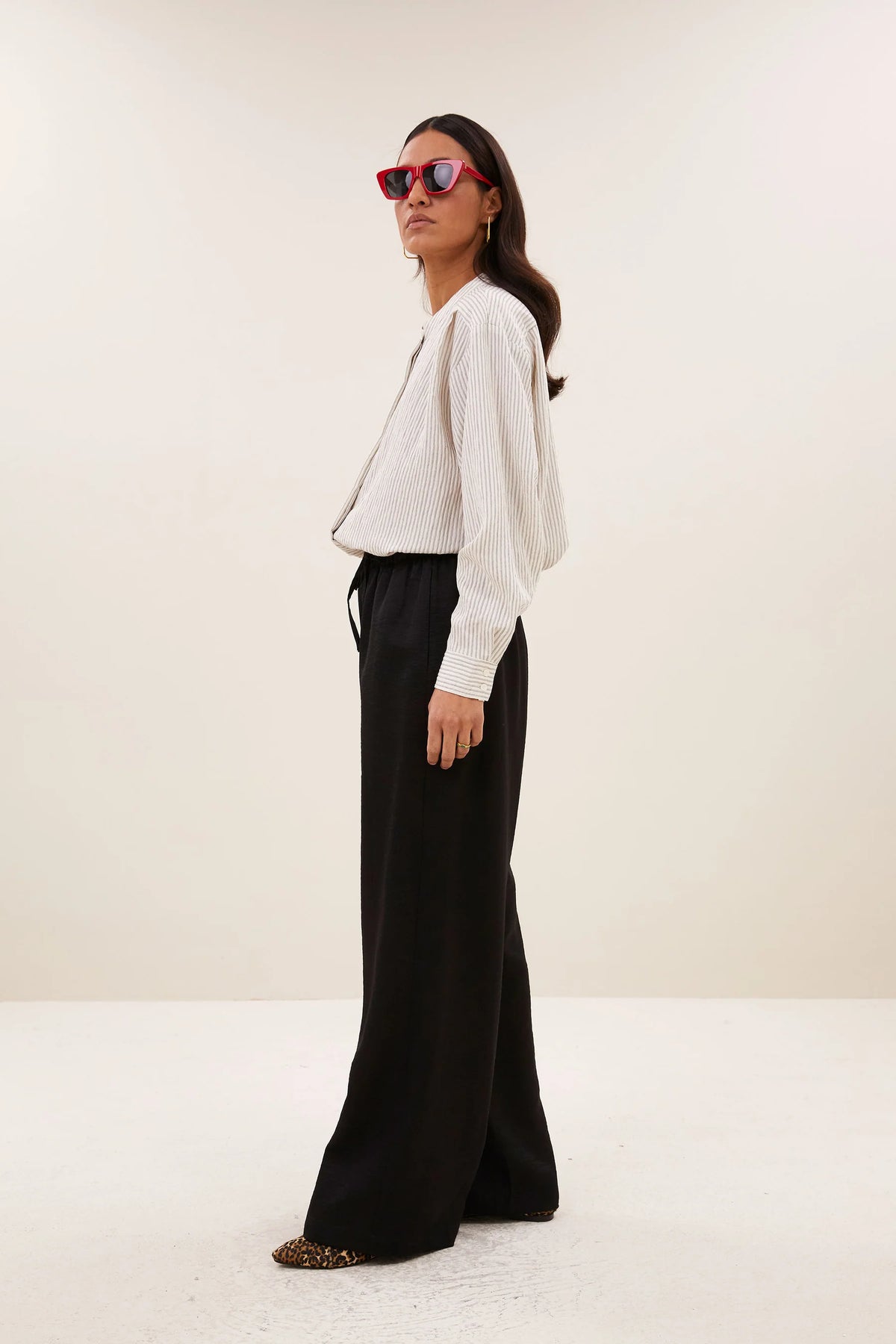 PELLE METALLIC PANTS