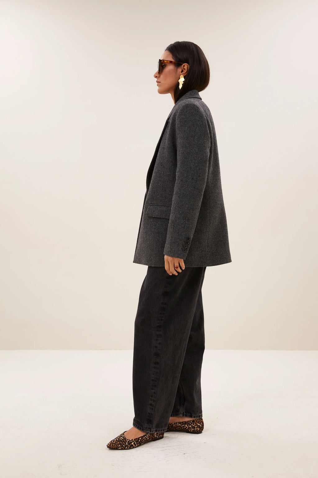 NES HERRINGBONE BLAZER