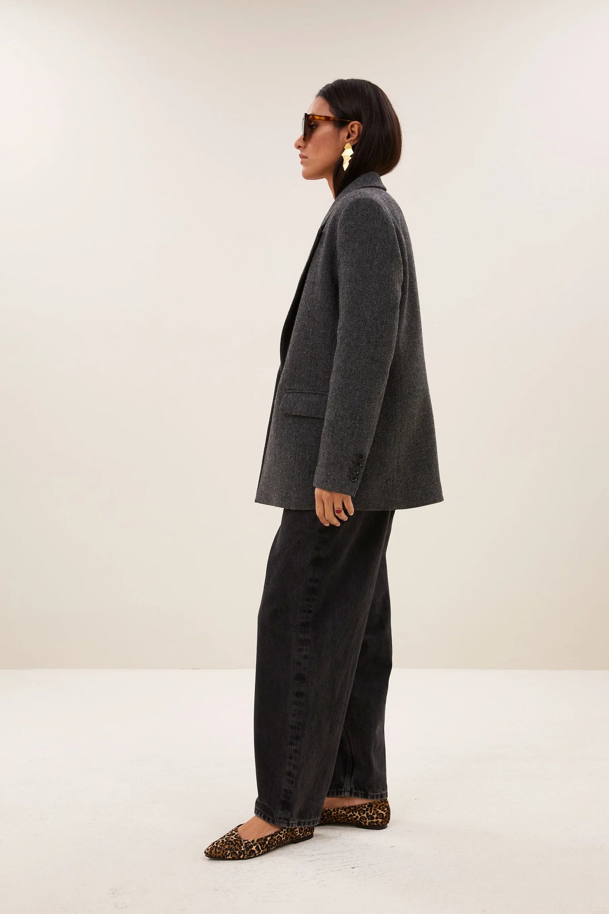 NES HERRINGBONE BLAZER