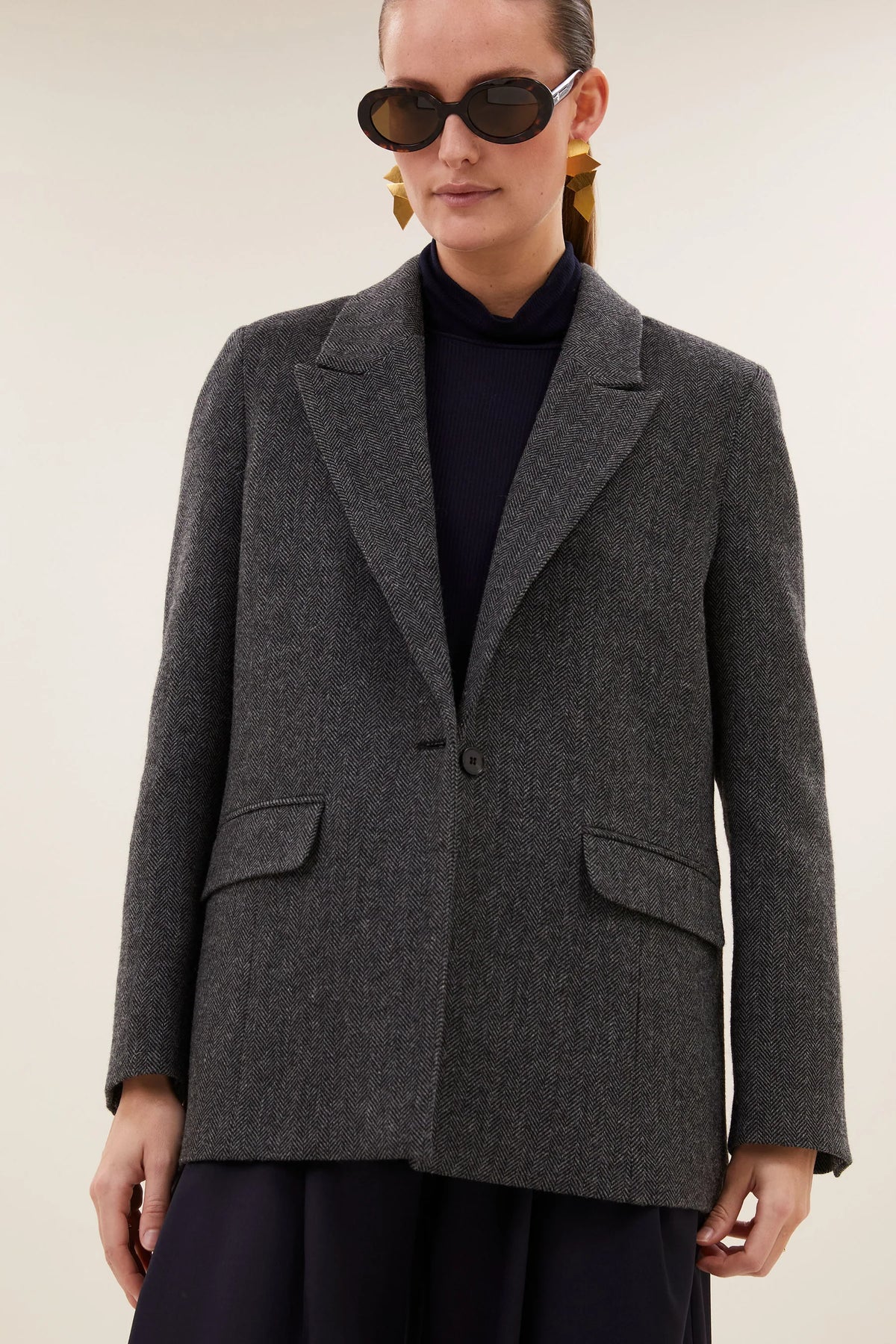 NES HERRINGBONE BLAZER