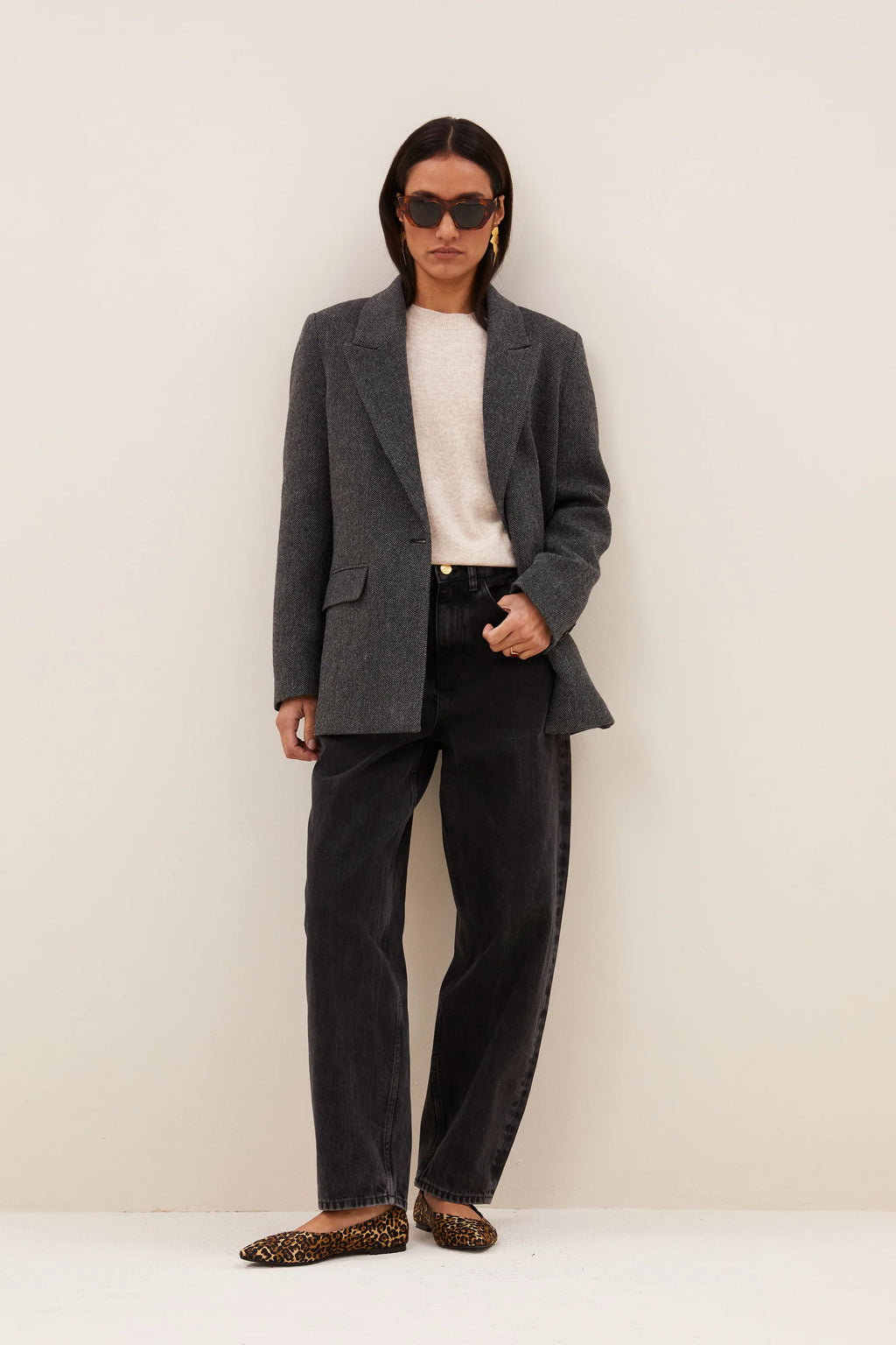 NES HERRINGBONE BLAZER