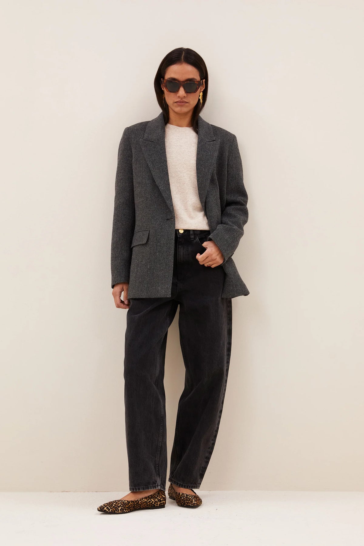 NES HERRINGBONE BLAZER