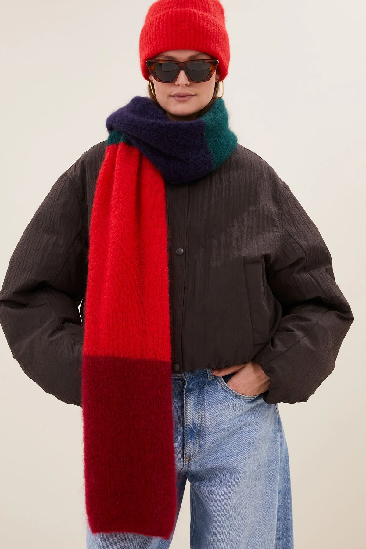 LEAH STRIPED SCARF