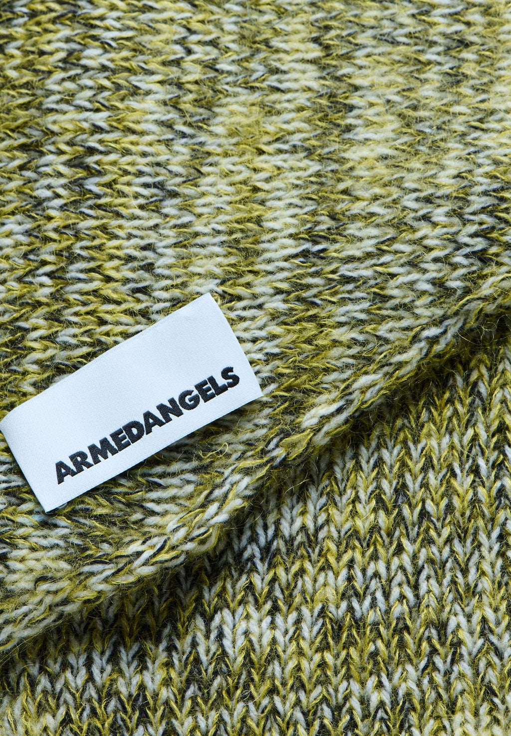 BRUSHED MOULINÉ KNIT SCARF W