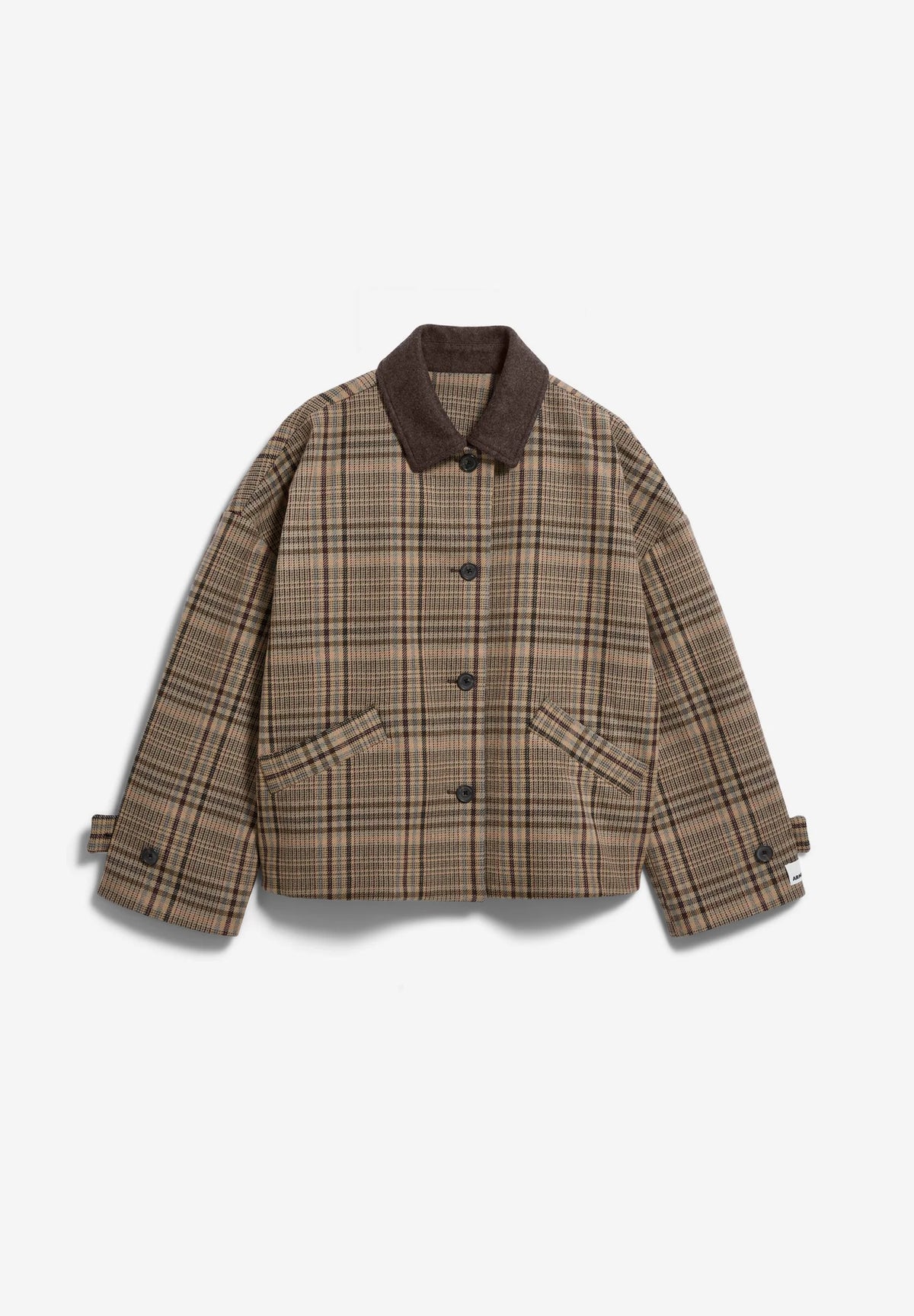 CHECK WOOL BARN JACKET
