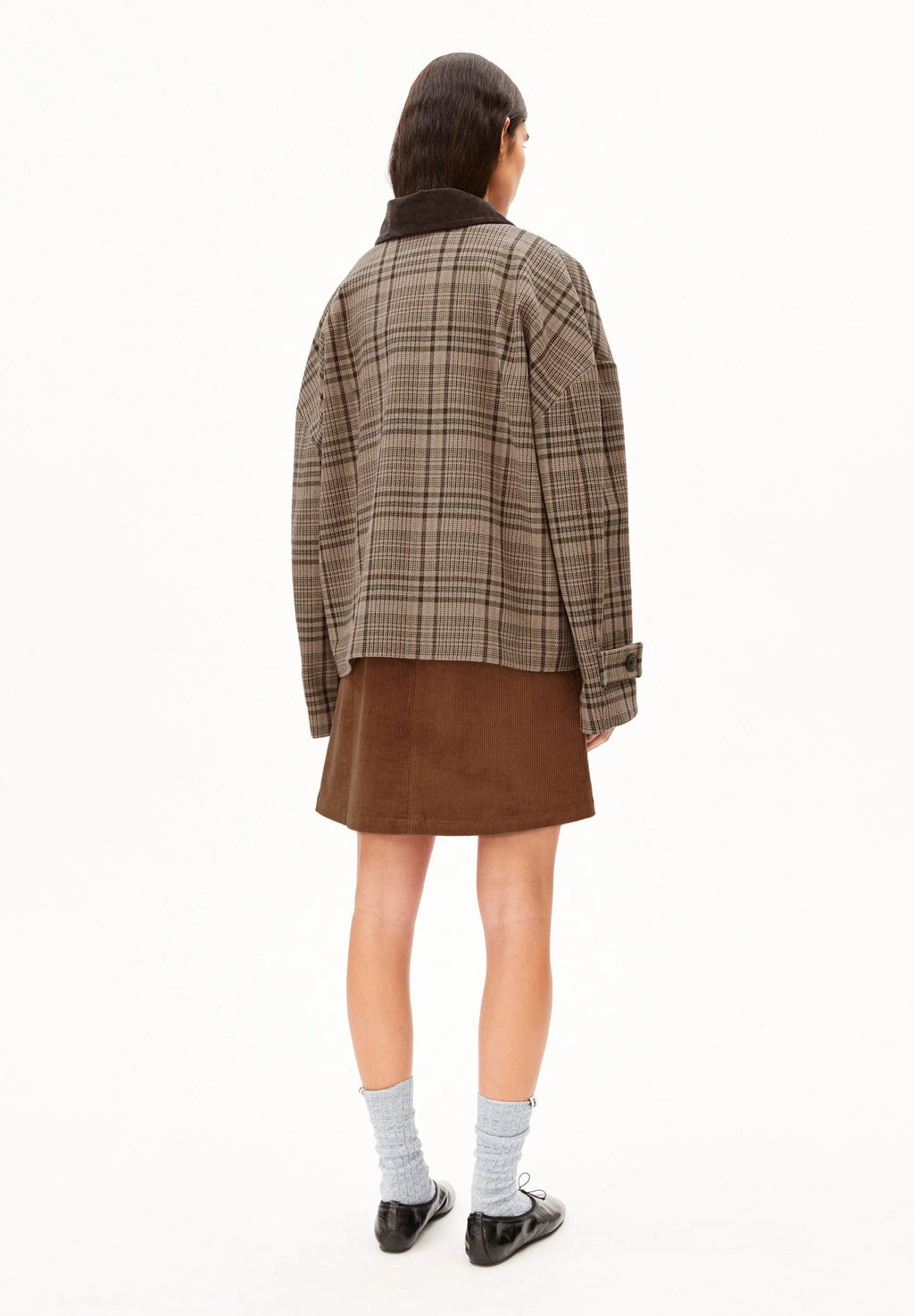 CHECK WOOL BARN JACKET