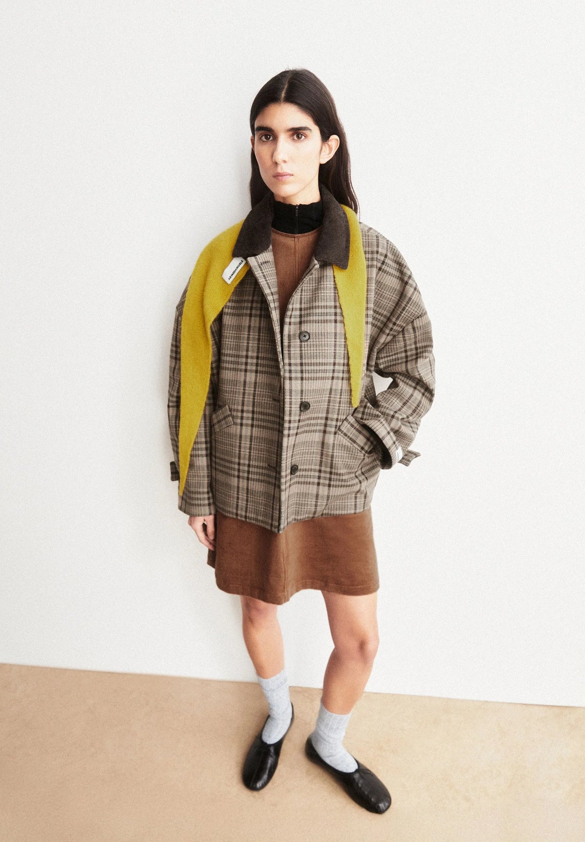 CHECK WOOL BARN JACKET