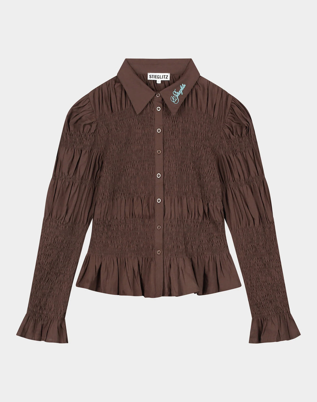 ANDREA SMOCKED BLOUSE
