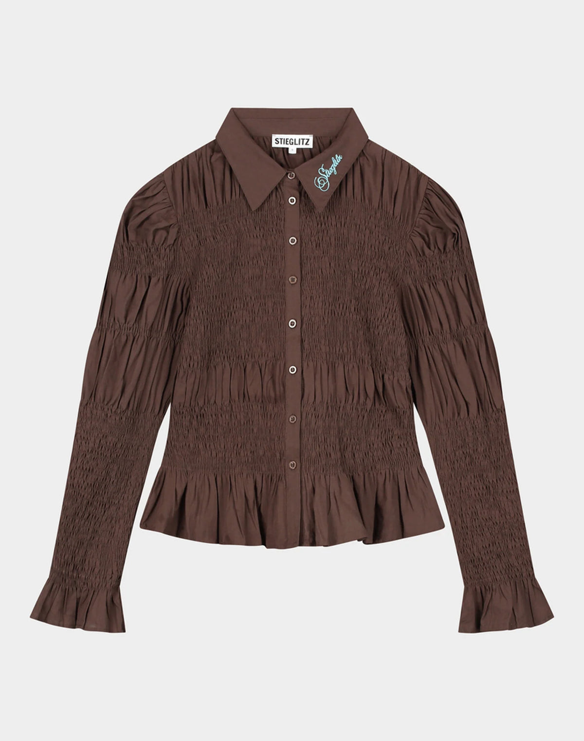ANDREA SMOCKED BLOUSE