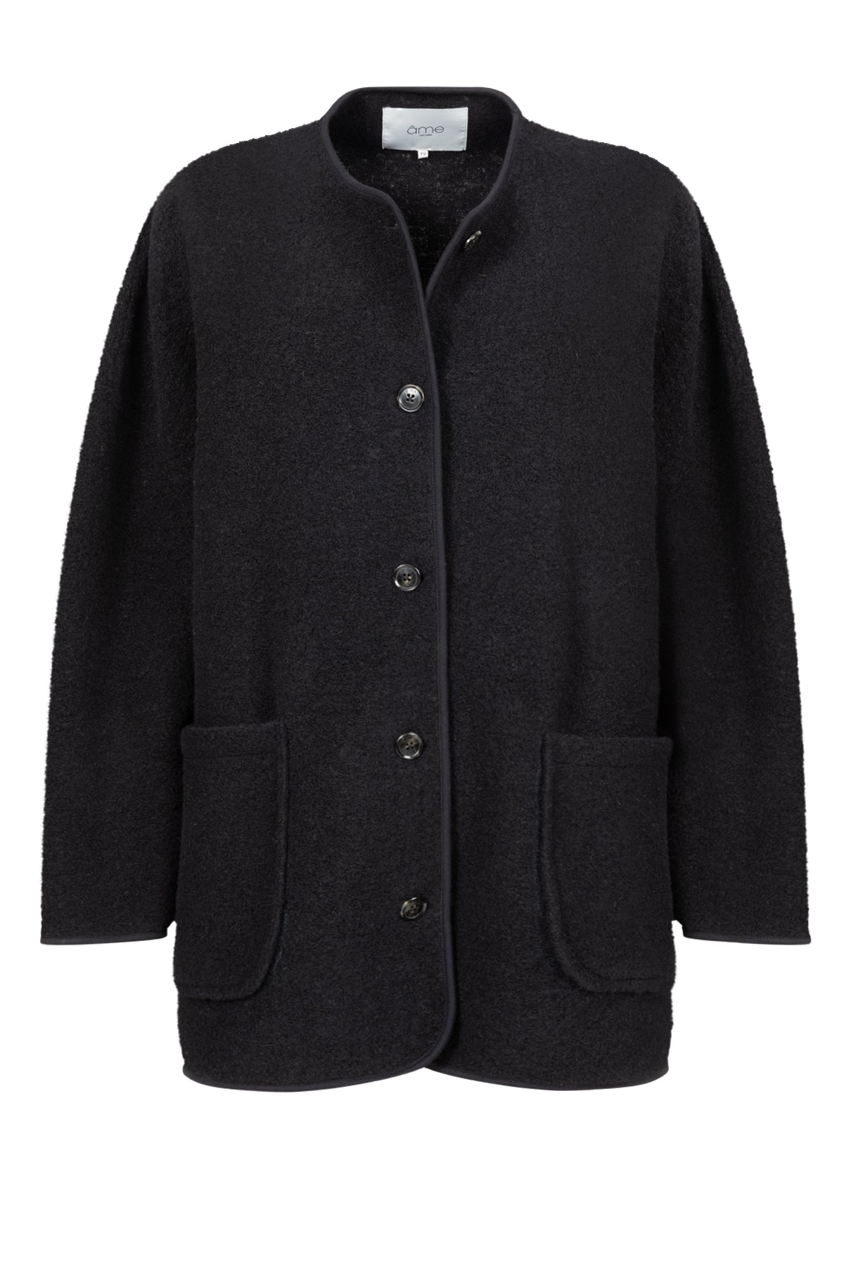 HANNAH BROWN WOOL OVERSIZED JACKET