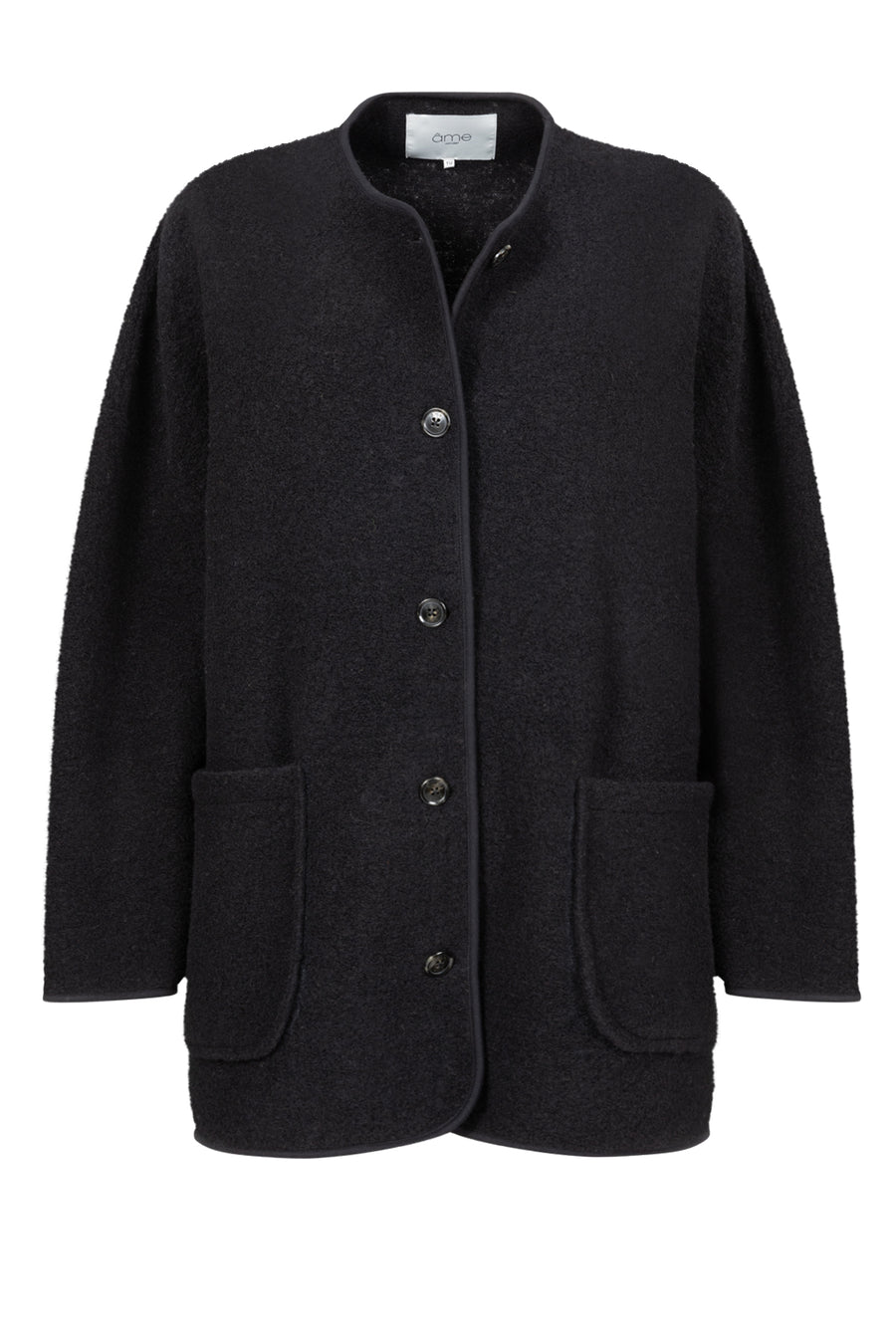HANNAH BROWN WOOL OVERSIZED JACKET