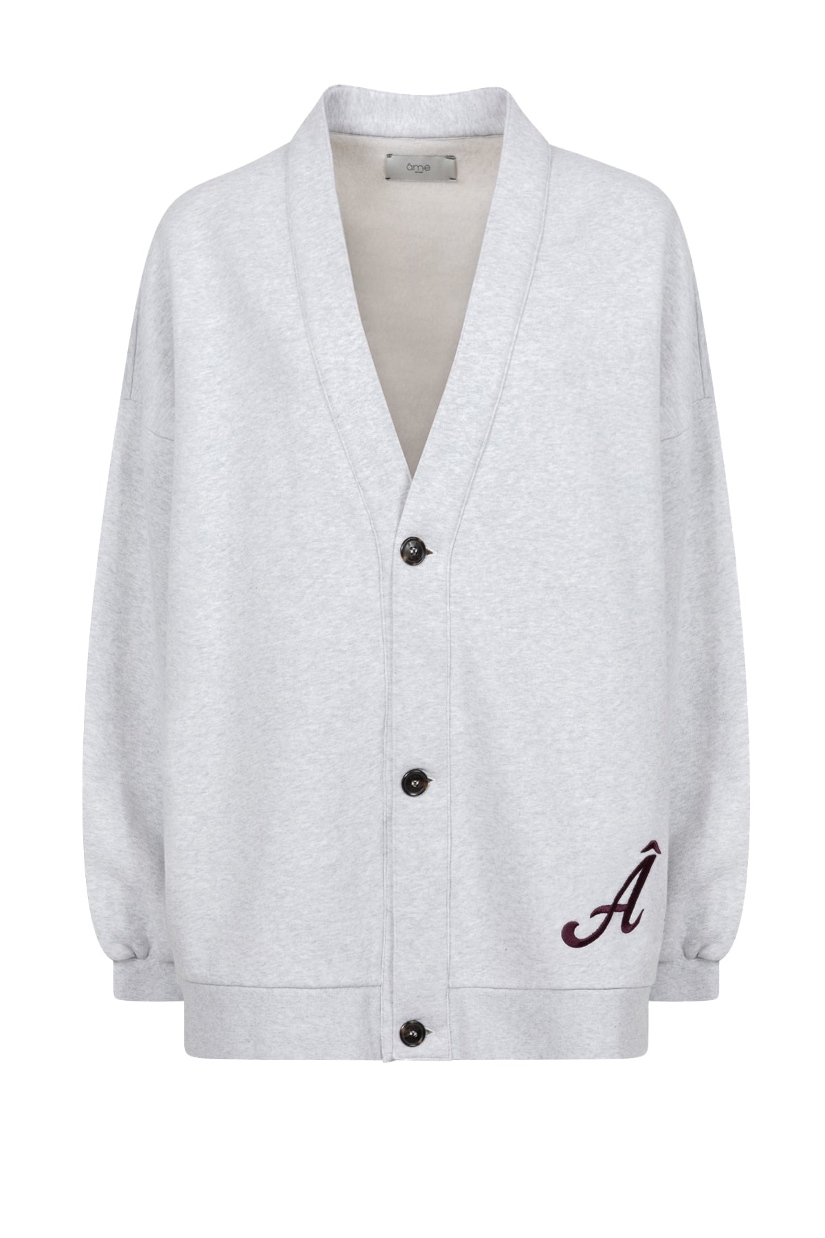 OBLIGATION MARLED GREY OVERSIZED CARDIGAN