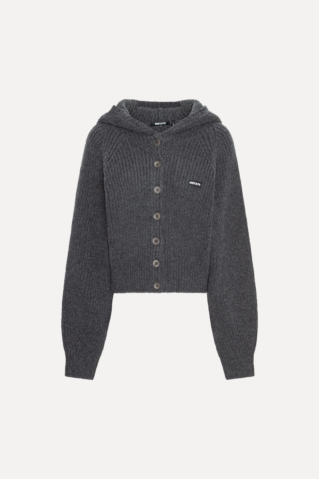 KNIT BOXY HOODIE