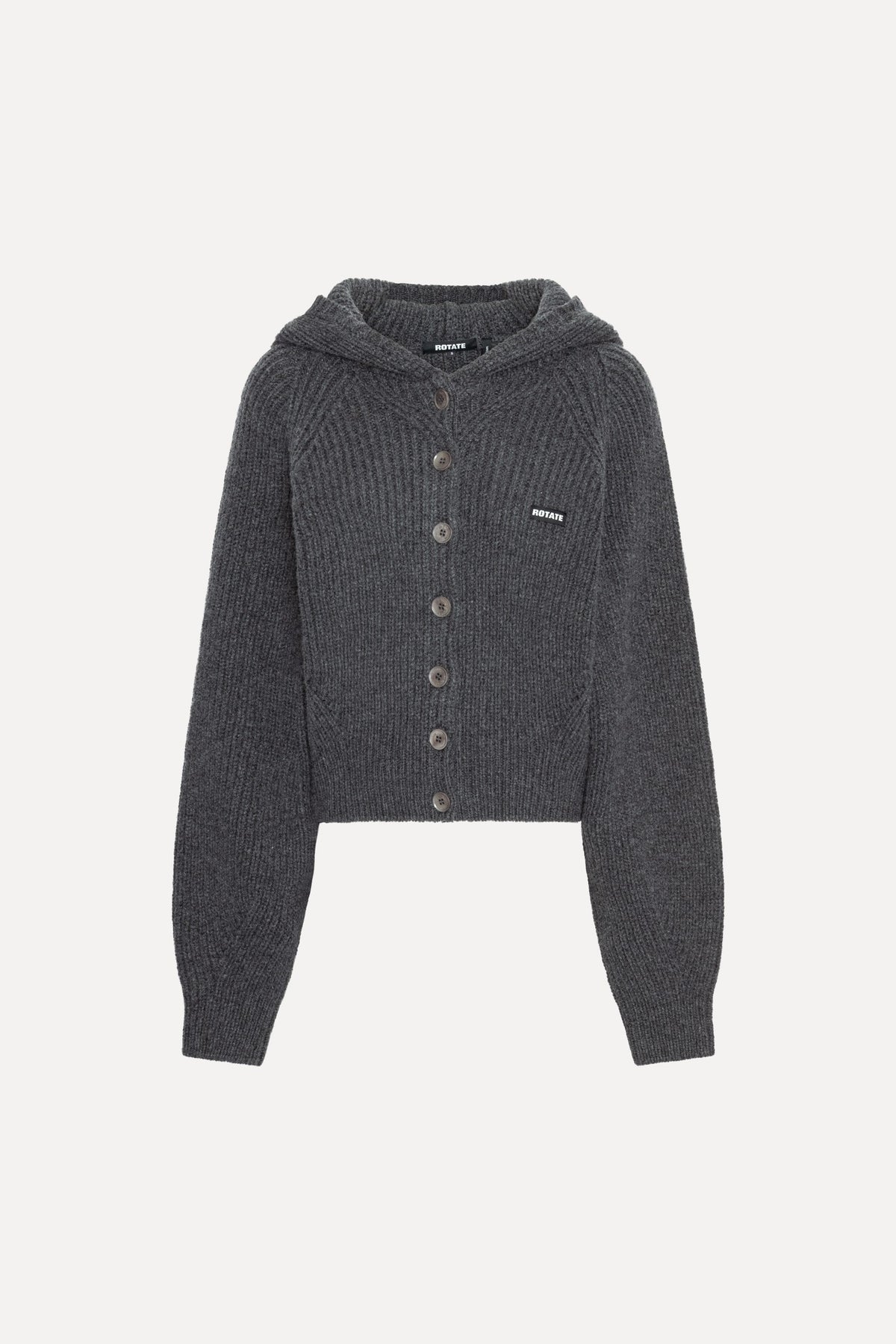 KNIT BOXY HOODIE